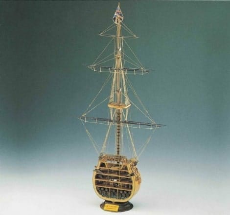 HMS Victory - Mid Ship Cross Section - Corel Model Ship Kit-min