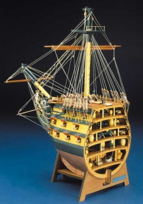 HMS Victory Deluxe Bow Section - Mantua Wooden Model Ship Kits-min
