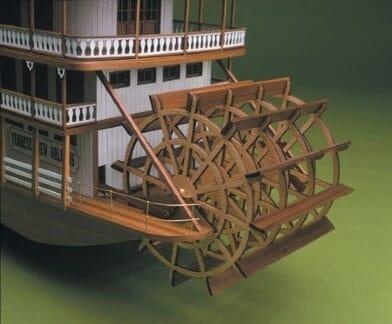 Mississippi River Steamboat - Mantua Wooden Model Ship Kits - Detail 1-min