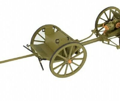 Field Gun & Limber (Carriage) - WW1 18pdr Quick Firing Wooden Model Kit