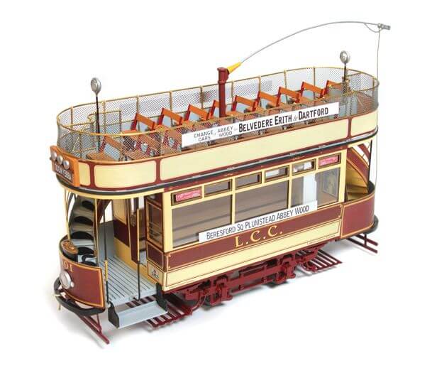 London Tram Wooden Model Kit by Occre