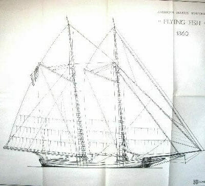 Flying Fish Model Ship Plans by Corel