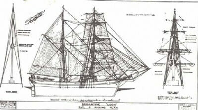 Planos de maquetas de barcos - Brigantine Leon