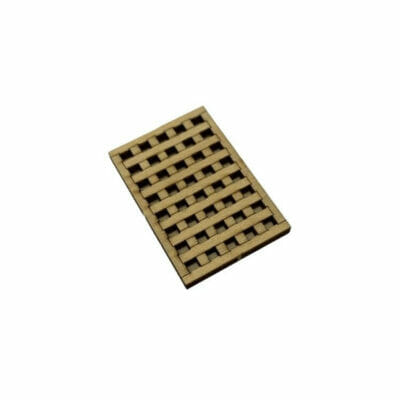 Grating - Wood - 41x27x3mm holes - Assembled
