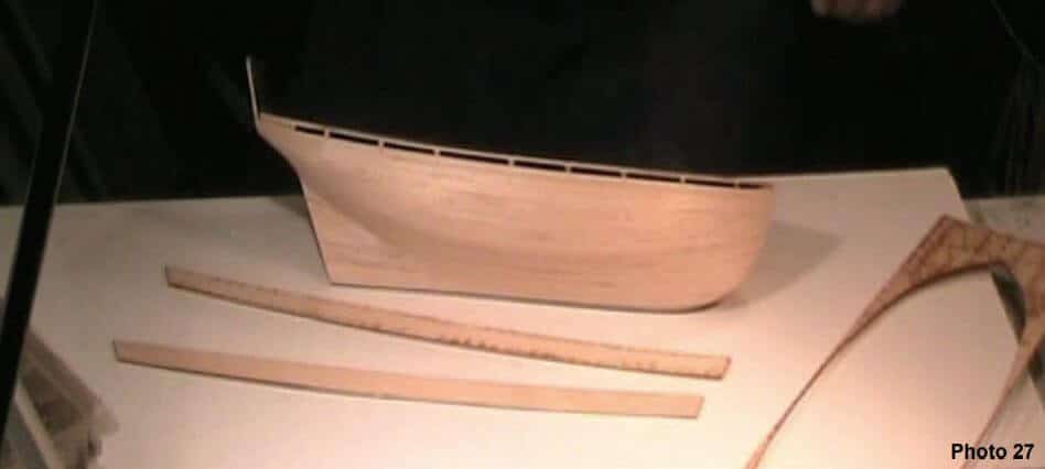 How To Plank The Hull of a Sharp Bow Model Ship 30 Bulwarks on a model ship